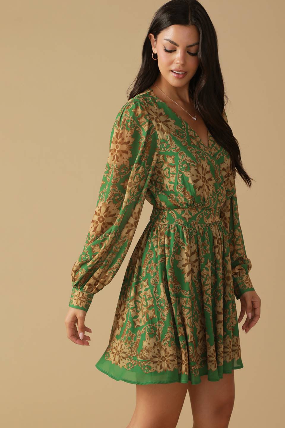 GOT ME WONDERING WOVEN MINI DRESS Flying Tomato